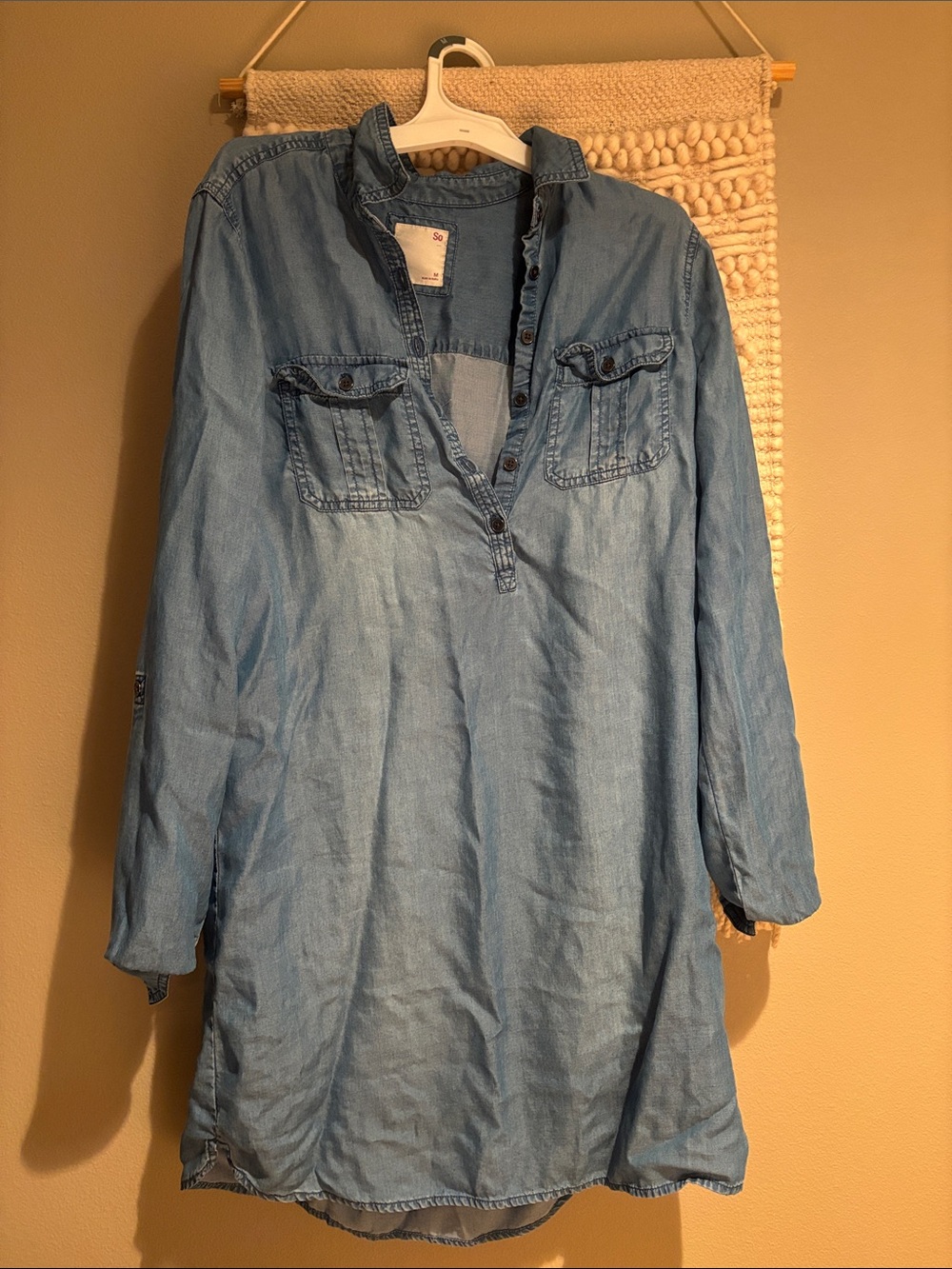 Soma Light Blue Denim Tunic Shirt
